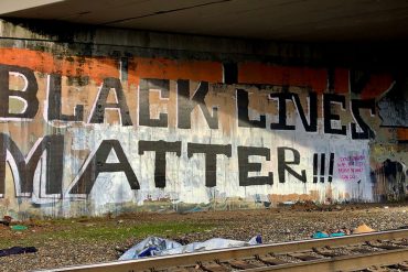 Black Lives Matter mural.